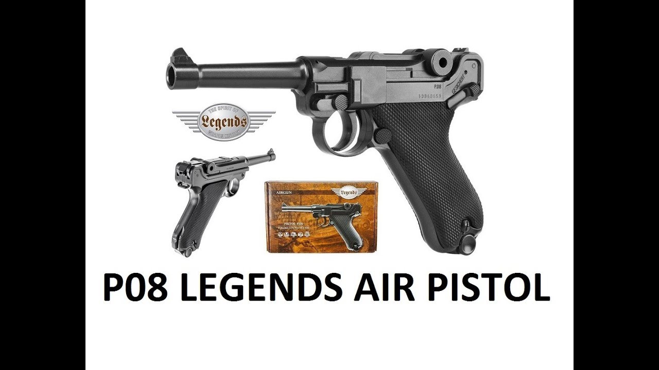 Обзор пневматического пистолета Umarex Legends P08 (реплика немецкого пневматического пистолета)