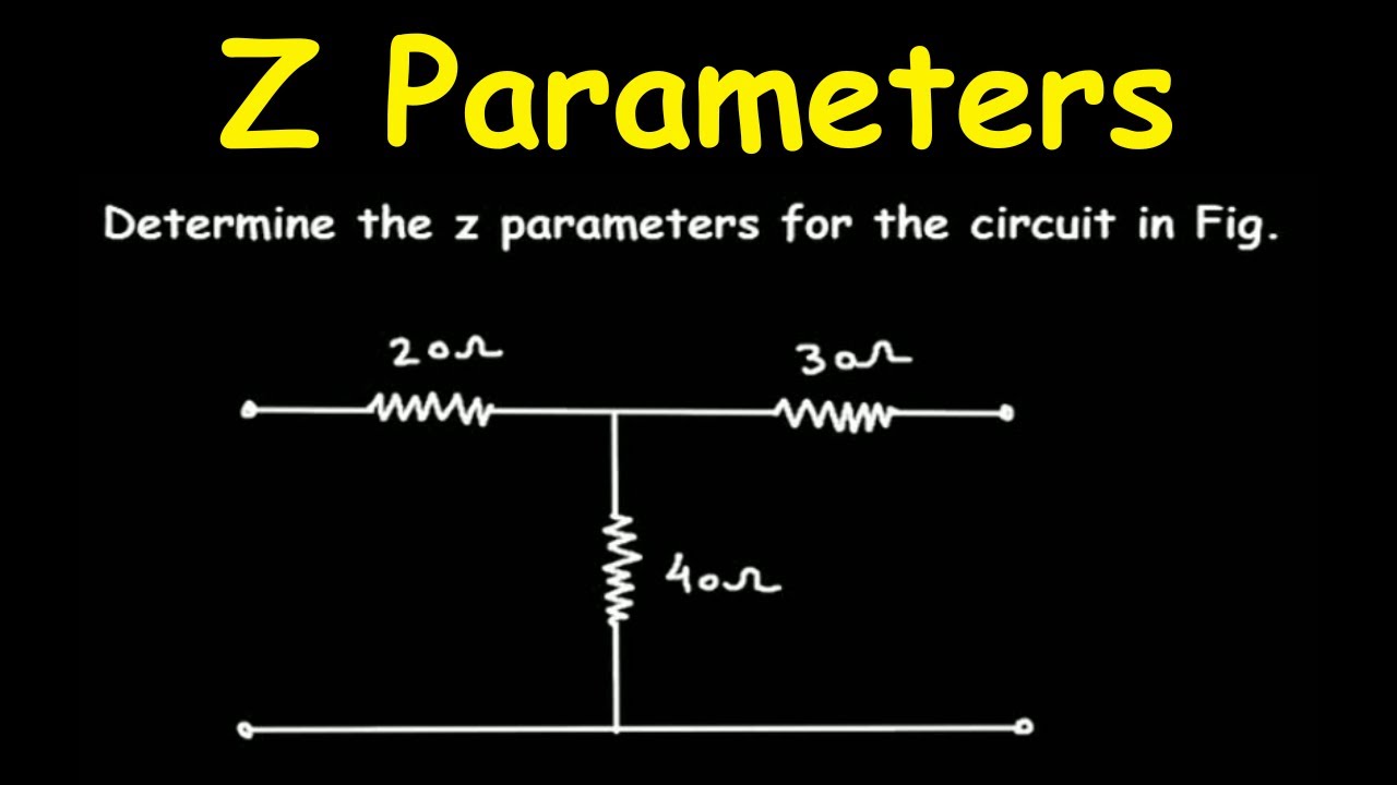 find the z parameters for the circuit shown below | Electrical Engineering