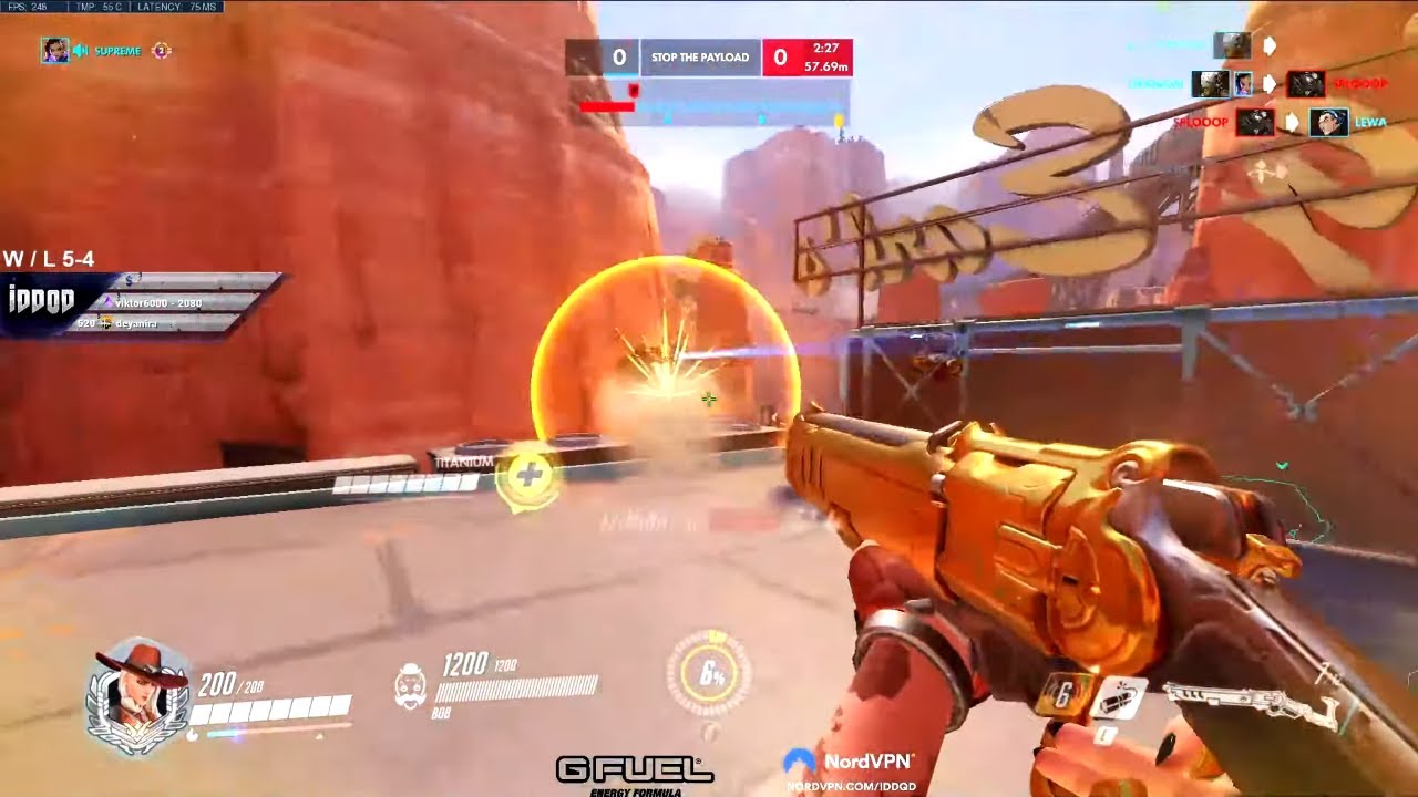 Insane Top 500 ASHE IDDQD! Competitive! [ OVERWATCH SEASON 25 TOP 500 ]
