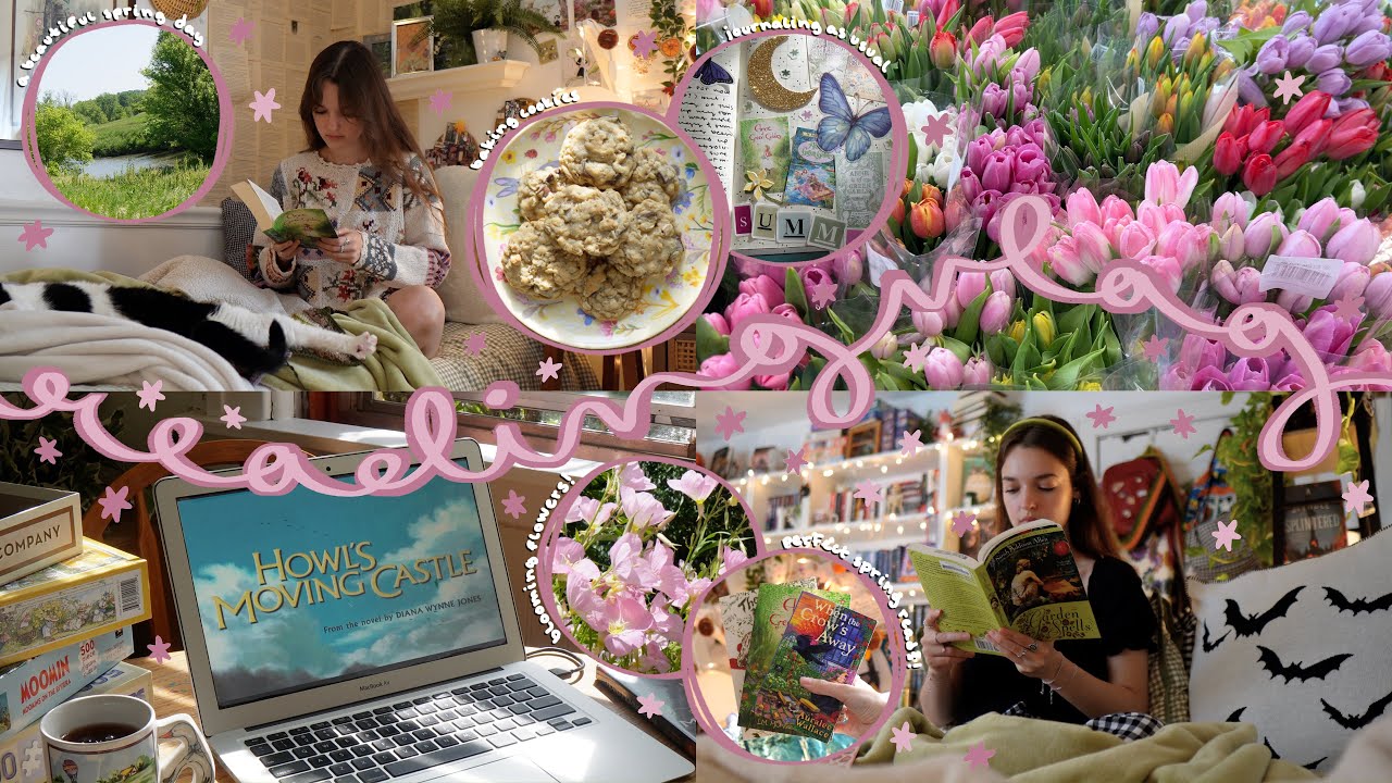 READING VLOG | cozy spring days, a new favorite classic, journaling, baking🌷