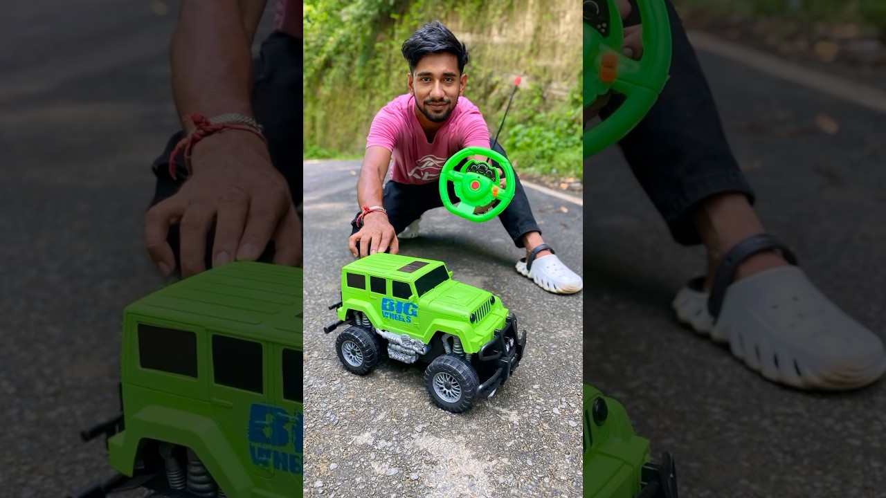 Green remote control jeep car 🚙 ride testing 🔥🚀
