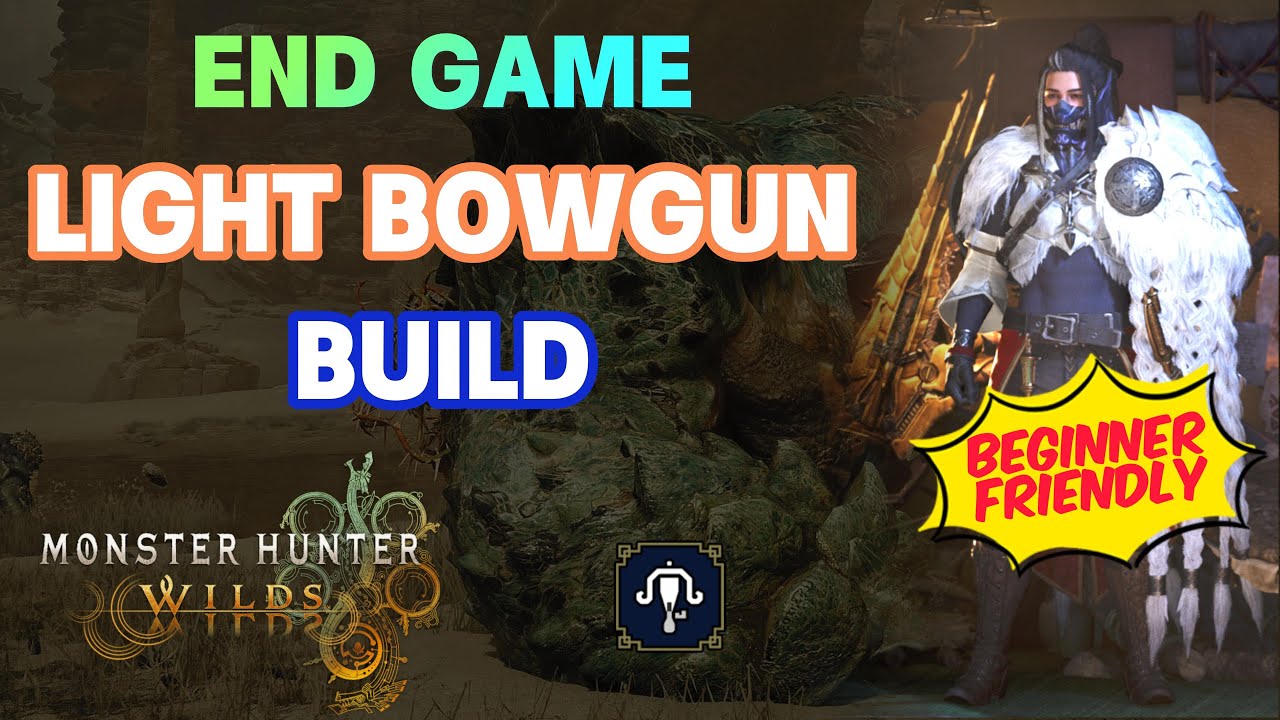 Monster Hunter Wilds - Endgame Light Bowgun Build, Pierce Raw Damage Guide