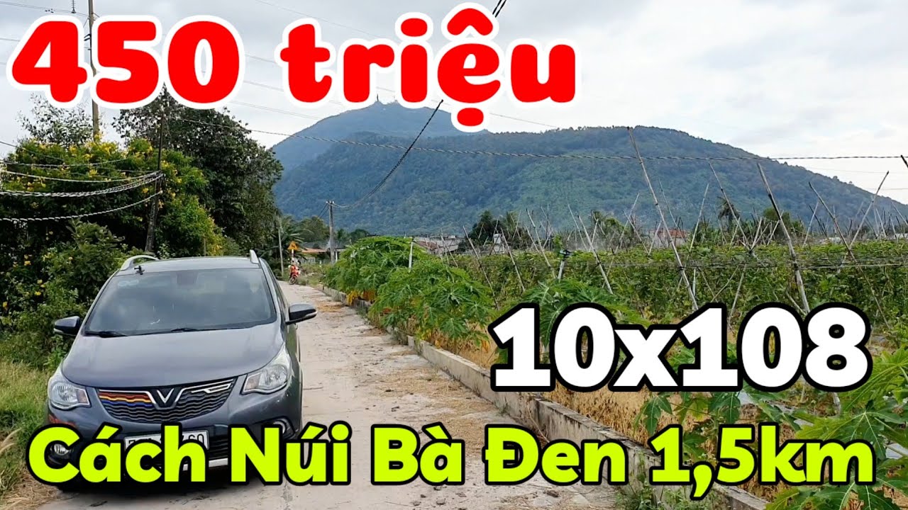 Bán đất 10x108 cách Núi Bà Đen 1,5km phường Bình Minh Tây Ninh giá 450 triệu sổ hồng riêng