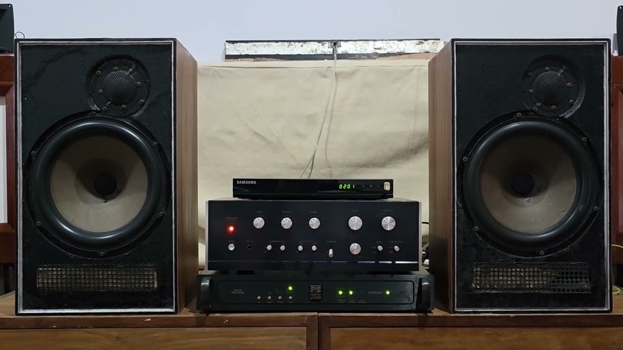 Pair of DYNACO A25 driven by DAC PS Audio Ultralink powered by SANSUI AU555A Japan
