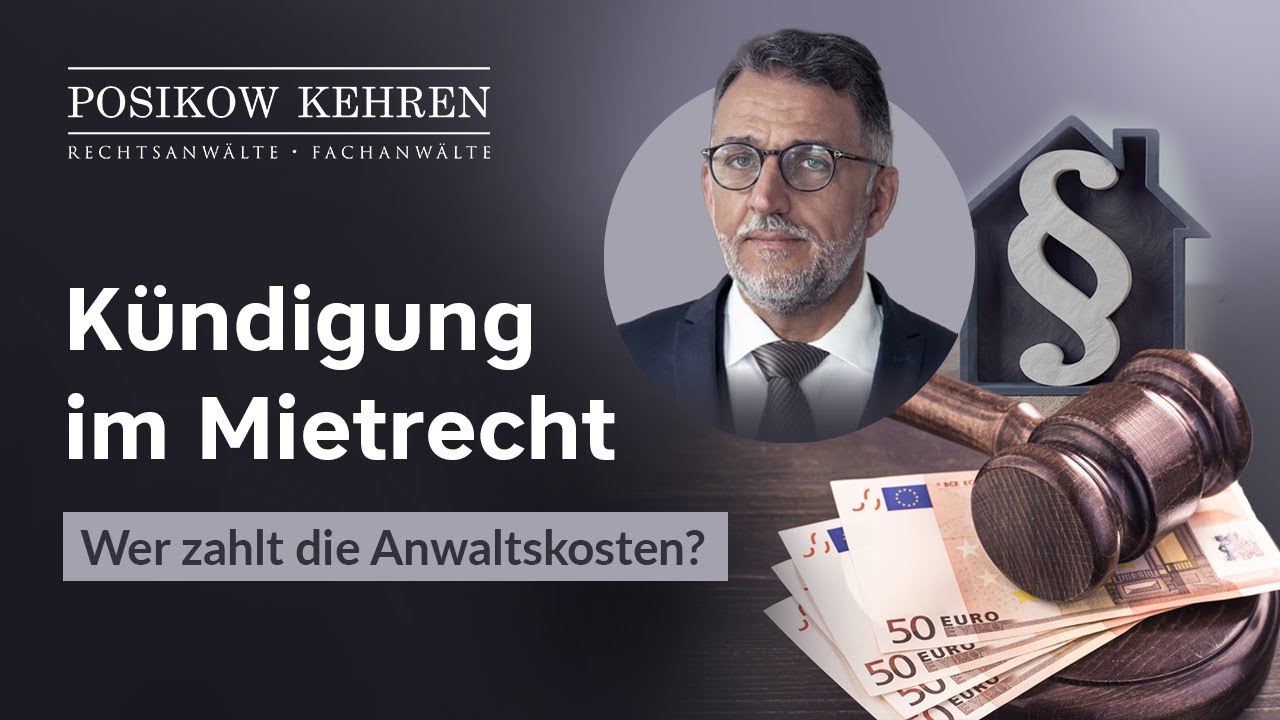 Gekündigter Mieter trägt die Anwaltskosten - Urteil zur Erstattungspflicht bei Wohnraummiete