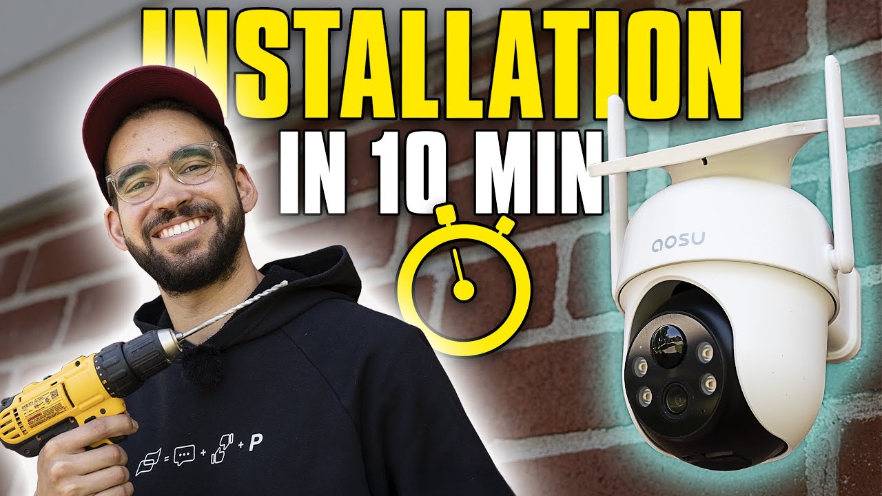 How to Set Up and Install a Solar-Powered WiFi Camera System | aosu SolarCam D1 Classic Kit