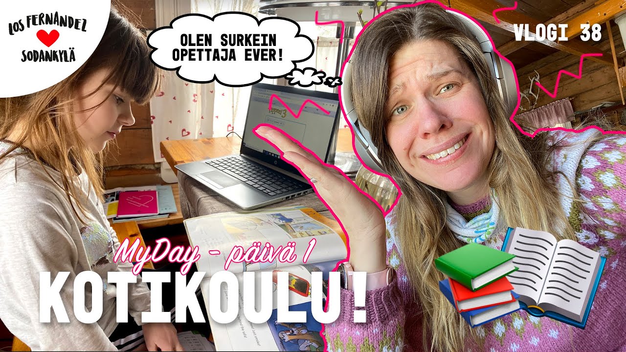 MY DAY: MITEN KOTIKOULU ALKOI? #vaihtovuosisodankylässä vlogi 38