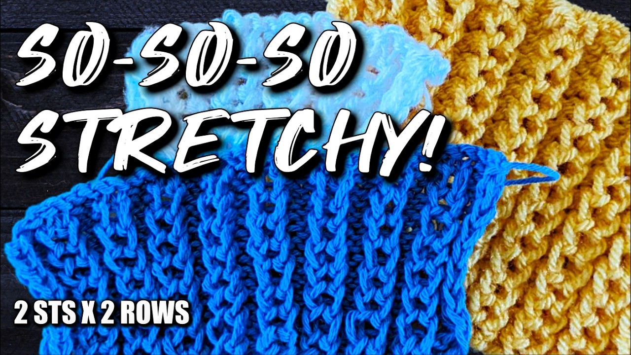 Simple Relief Ribbing — Only 4 Stitches & 2 Rows #211 #211