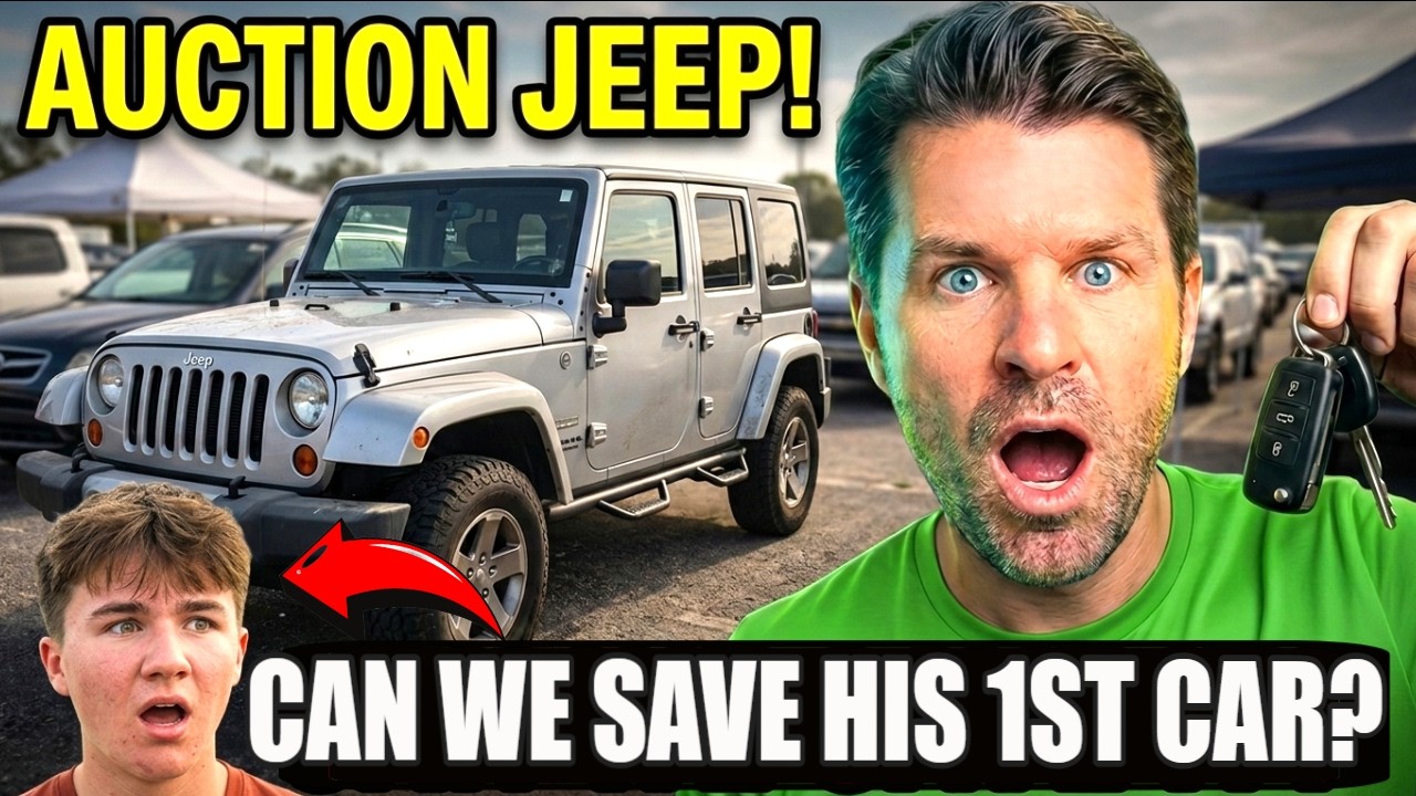 We Bought a CHEAP JEEP at Auction for my sons 1st Car - Can We Bring it back to life?