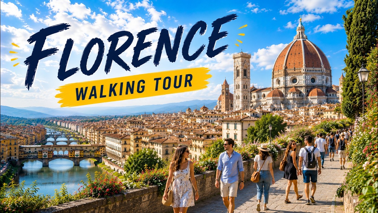 🇮🇹 Florence, Italy | Summer 2025 Immersive Walking Tour in 4k HDR | Relaxing City Ambiance