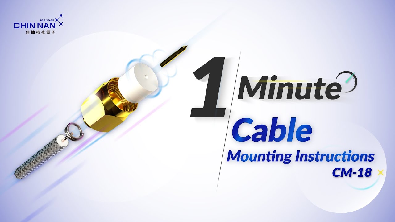 How to Crimp a SMA Connector – 1 Minute Cable Mounting Instructions