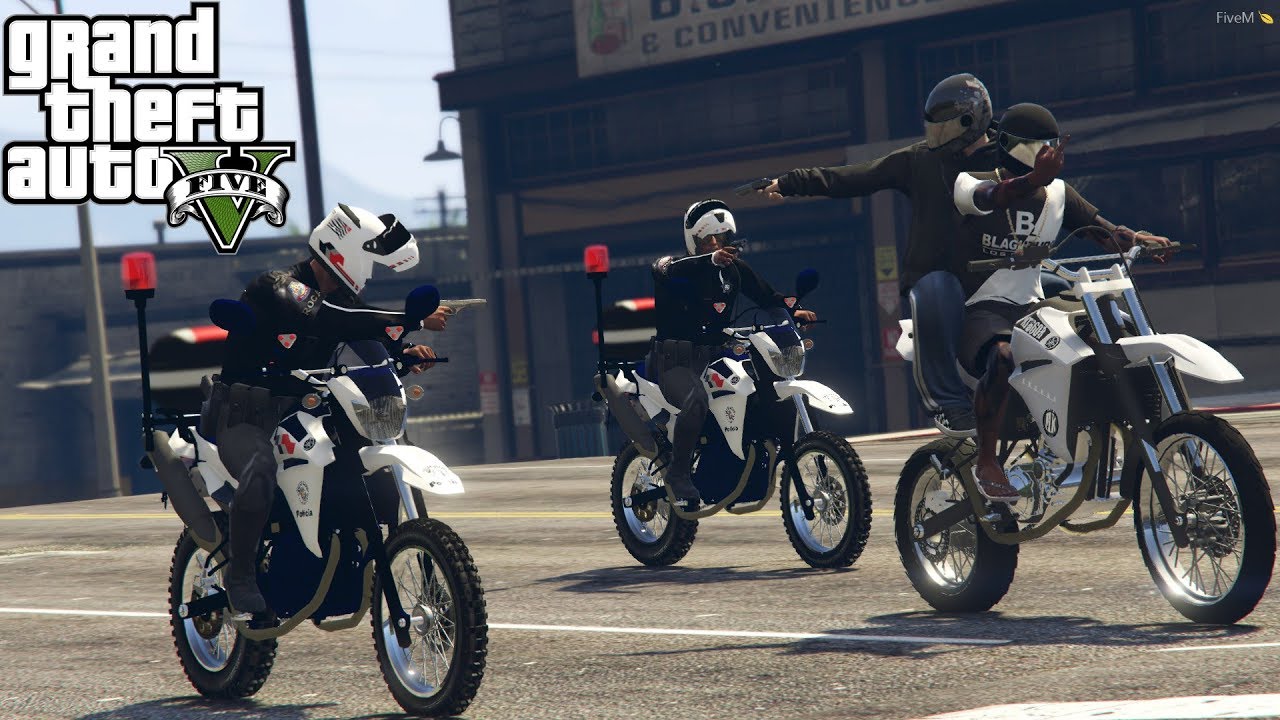 GTA V | DE GARUPA NA XT 660 DEPENADA TENTARAM DA PINOTE NA ROCAM