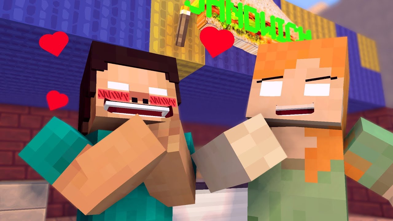 HEROBRINE LOVE STORY - MINECRAFT ANIMATION