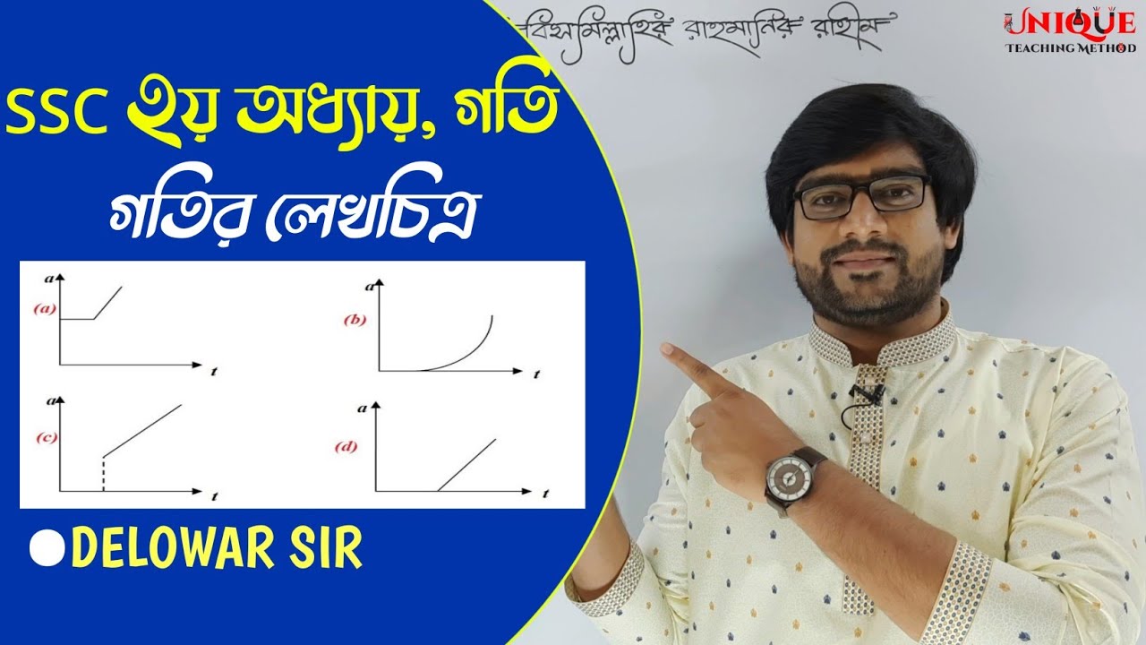 Graphs of Motion | Graph in Physics | গতির লেখচিত্র |  Delowar Sir