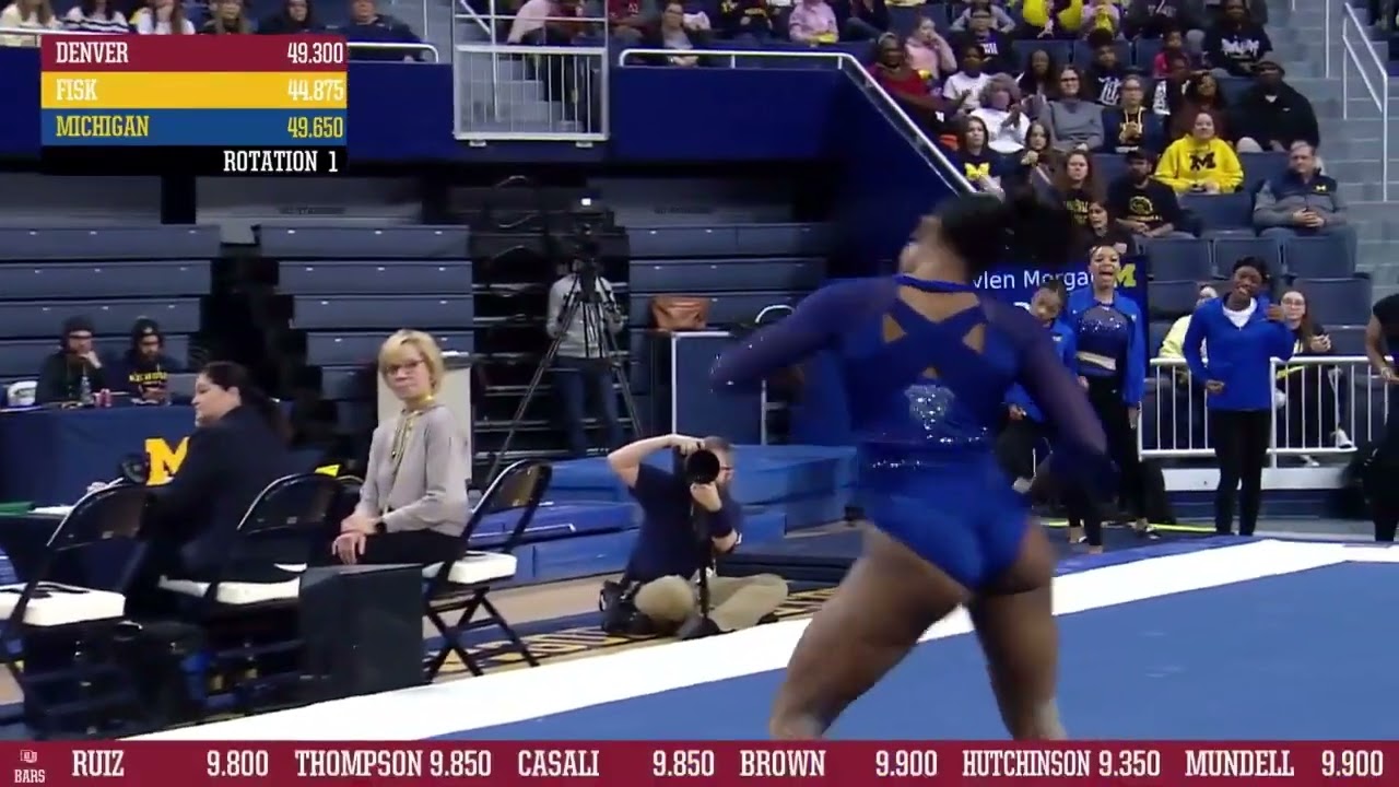 Morgan Price Floor Fisk @ Michigan w/ Denver 2023 9.825