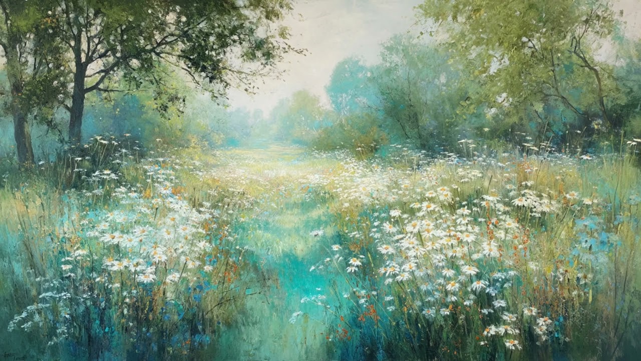 No Sound TV Screensaver | Wildflower Field TV Art | Frame TV Screensaver | Turn any TV Into Frame TV