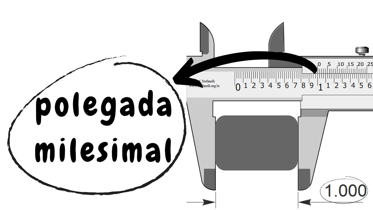 Como fazer a leitura do paquímetro em polegada milesimal