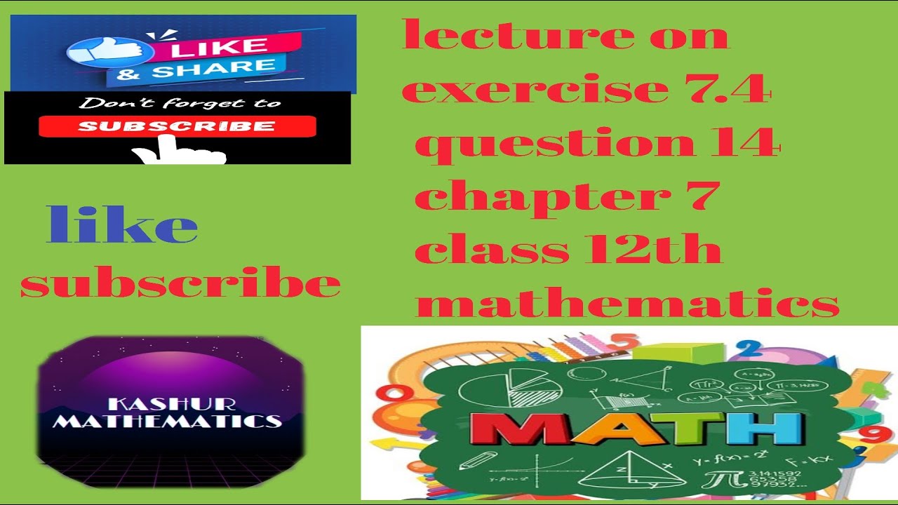 Class 12 Ex 7.4 Q14 math/integration /chapter 7/Q14 Ex 7.4 Q14 12th math