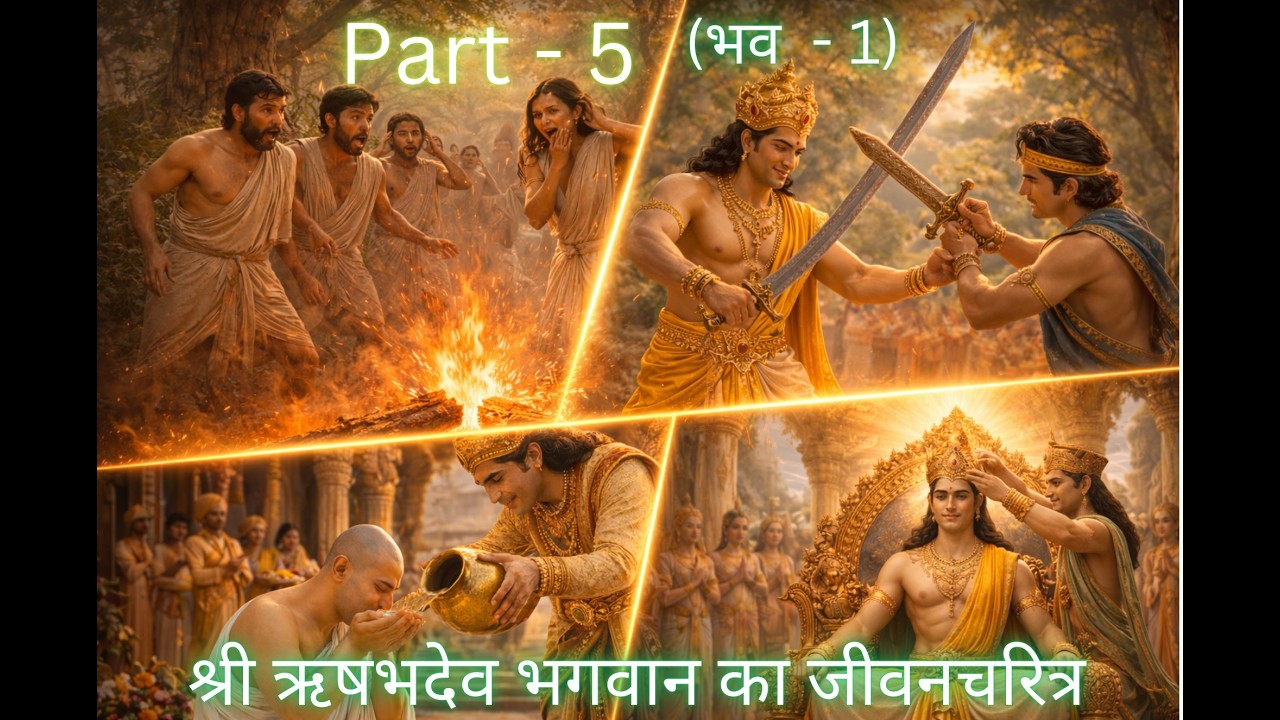Part 5 | श्री ऋषभदेव भगवान का जीवन चरित्र | भव 1 | Hindi #jainlibrary #rishabhdev