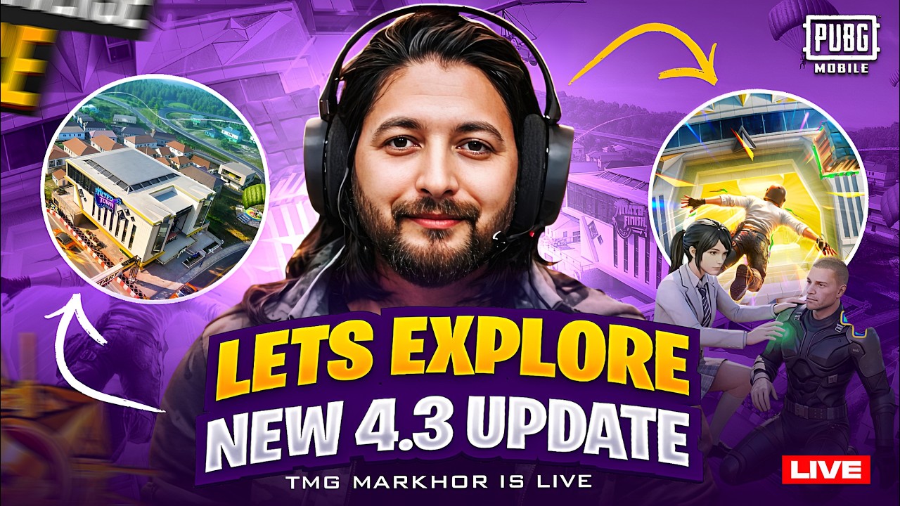 FINALLY NEW UPDATE IS HERE🔥LETS EXPLORE UPDATE 4.3 EVOLVING UNIVERSE | TMG MARKHOR | PUBG Live