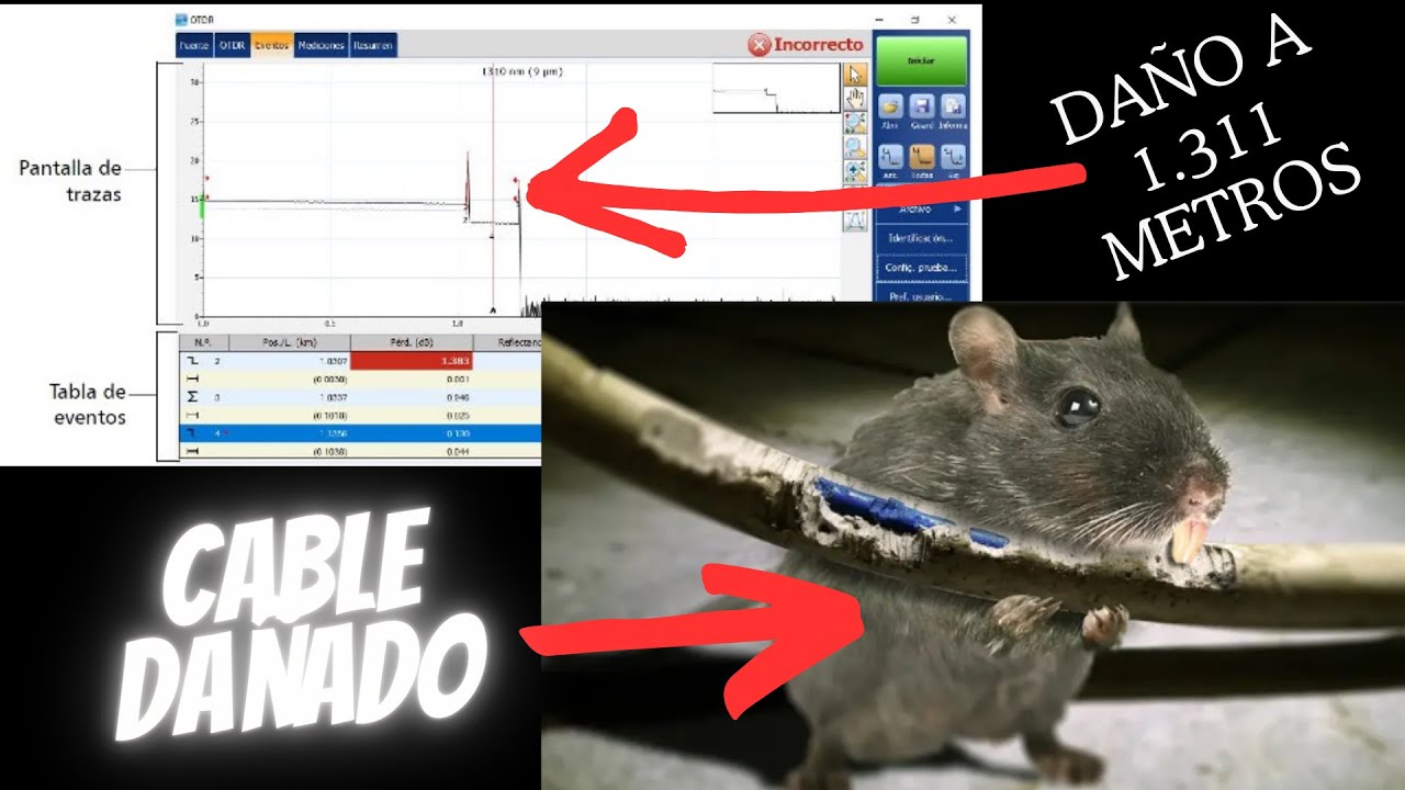 como saber donde esta dañada la fibra? Solución