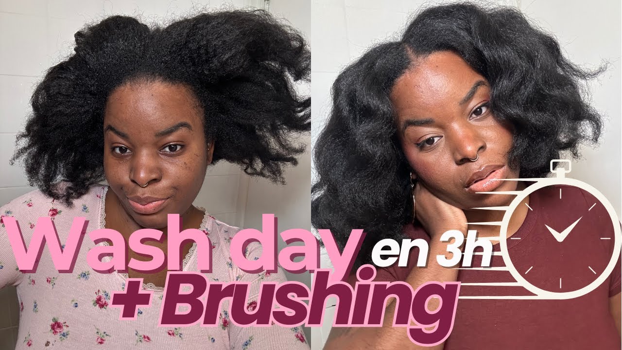 Challenge Wash Day : Brushing sur cheveux crépus en 3h30, mission impossible ?