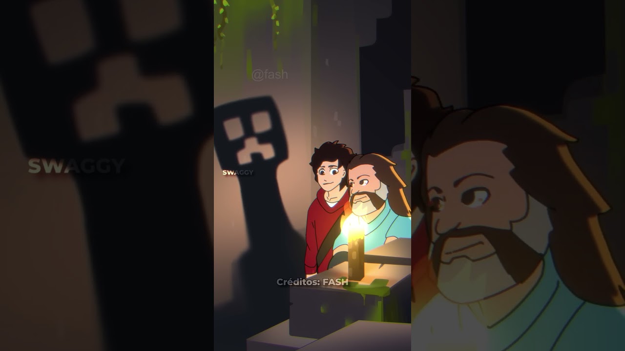 LA SOMBRA DEL CREEPER QUE HIZO STEVE MINECRAFT MOVIE ❓🤔  - Creditos FASH - #shorts