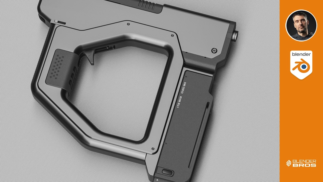 Hard Ops & Box Cutter: Sci-Fi Gun in Blender