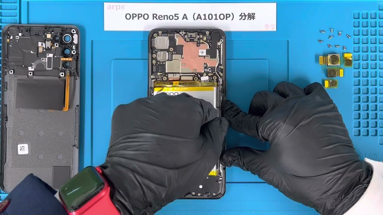 OPPO Reno5 A 分解 / 画面交換 / バッテリー交換 / カメラ交換 / 充電ポート交換