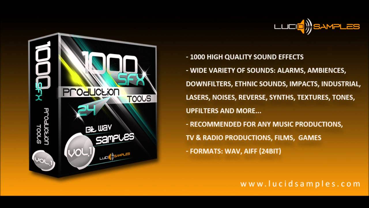 1000 Quality Sound Effects - Sample Pack Demo