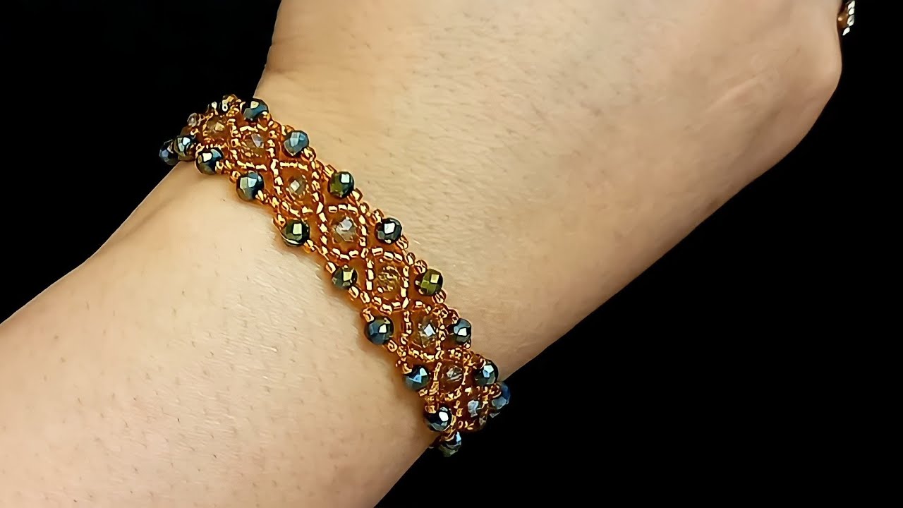 آموزش ساخت دستبند کریستالی فوق العاده شیک😍/Learning to make crystal bracelets/zari designer