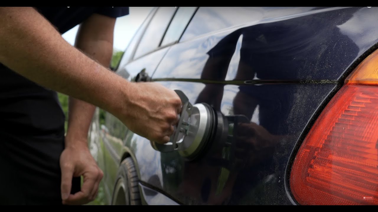 Can A Harbor Freight Suction Cup Dent Puller Remove A dent From Your Car ???