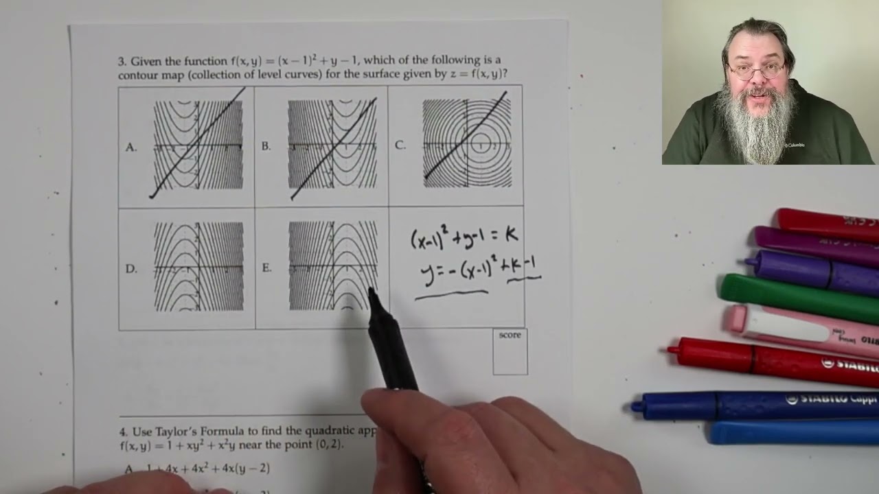 Calc 3, Exam 2 walkthrough (Fall 2024)
