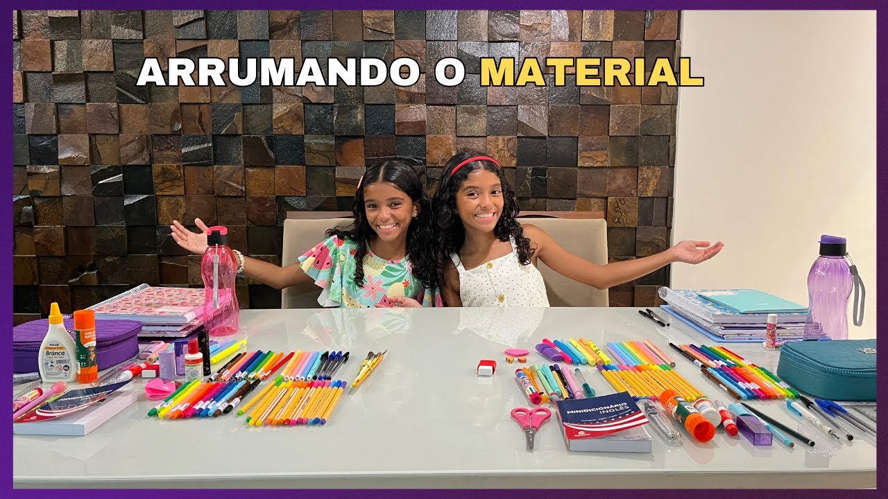 ORGANIZANDO NOSSO MATERIAL ESCOLAR DE 2025! VLOG das ISAS