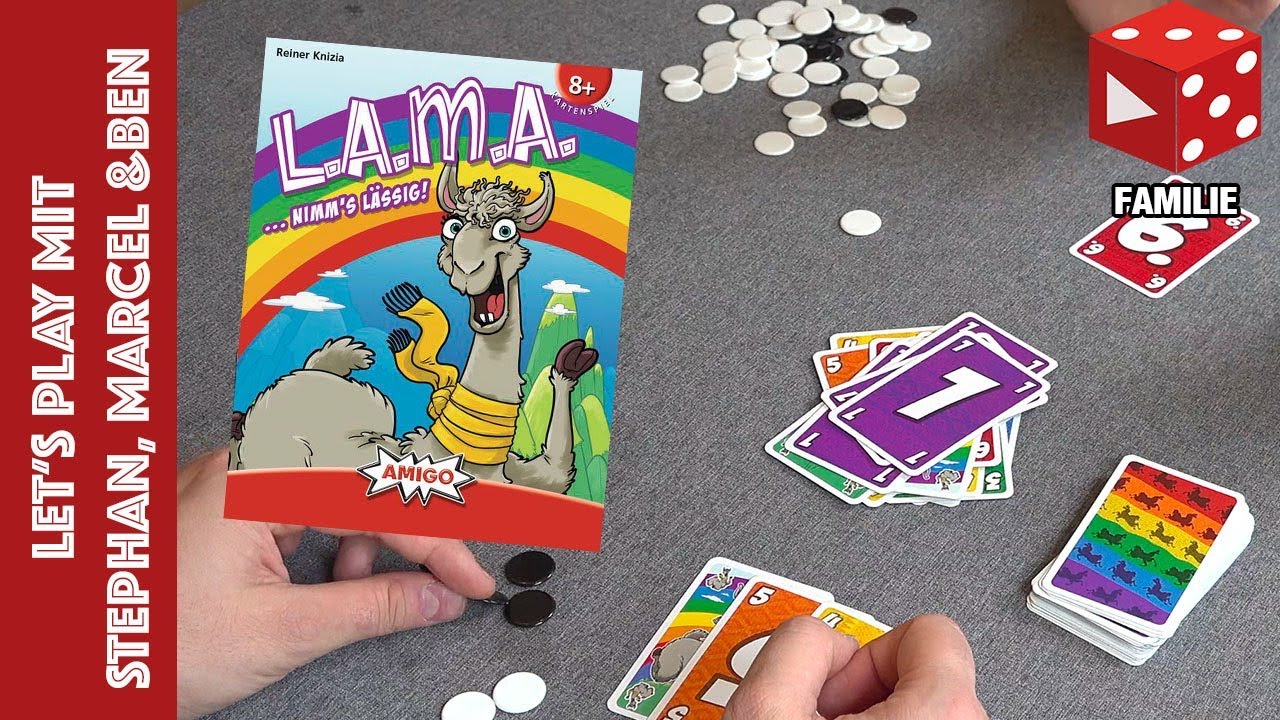 L.A.M.A. (Reiner Knizia, Amigo 2019) - Let's Play mit Marcel, Stephan & Benjamin