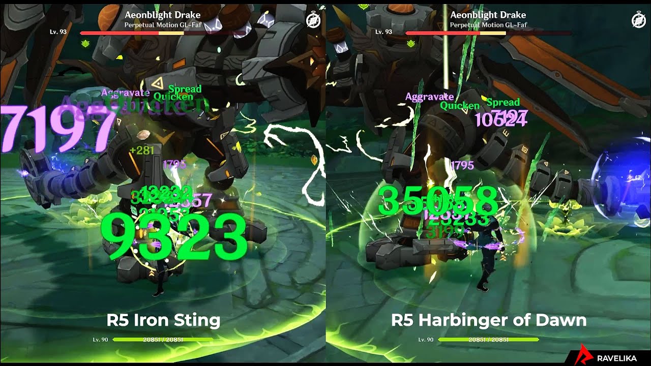 C0 Alhaitham F2P Build Comparison - R5 Iron Sting vs R5 Harbinger of Dawn | Genshin Impact