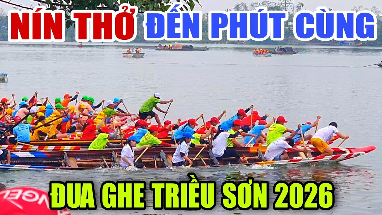 NGHẸT THỞ Xem Đua Ghe Triều Sơn 2026 - BẤT NGỜ  NHỮNG GIÂY CUỐI CÙNG