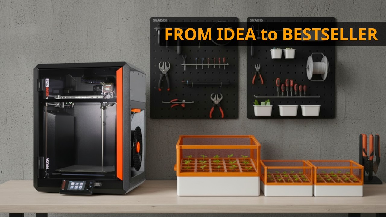 Producing Etsy Bestsellers: My 3D-Printed Seedling Trays in Mass Production with the Prusa Core One