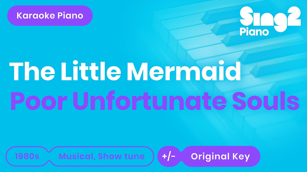 Poor Unfortunate Souls - The Little Mermaid | Melissa McCarthy (Karaoke Piano)