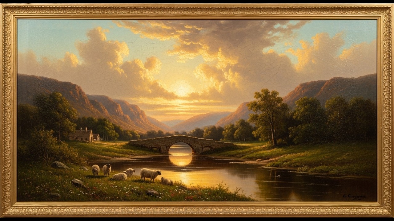 Golden Hour Heritage | 4K Frame TV Art | Vintage Pastoral Oil Paintings | Museum Gallery