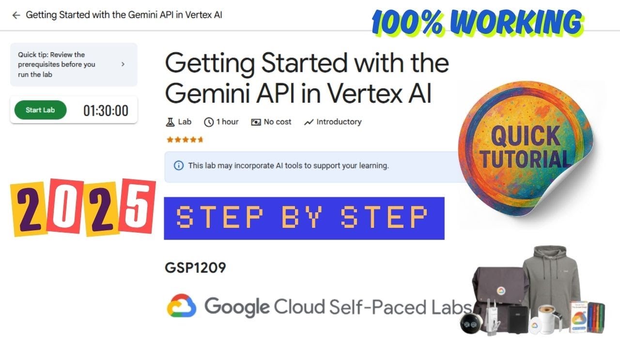 Getting Started with the Gemini API in Vertex AI || GSP1209 || #qwiklabs #arcade