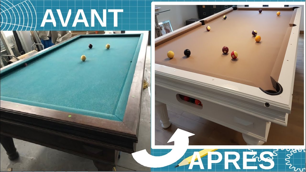 tuto DIY transformer un billard français en mixte américain/français