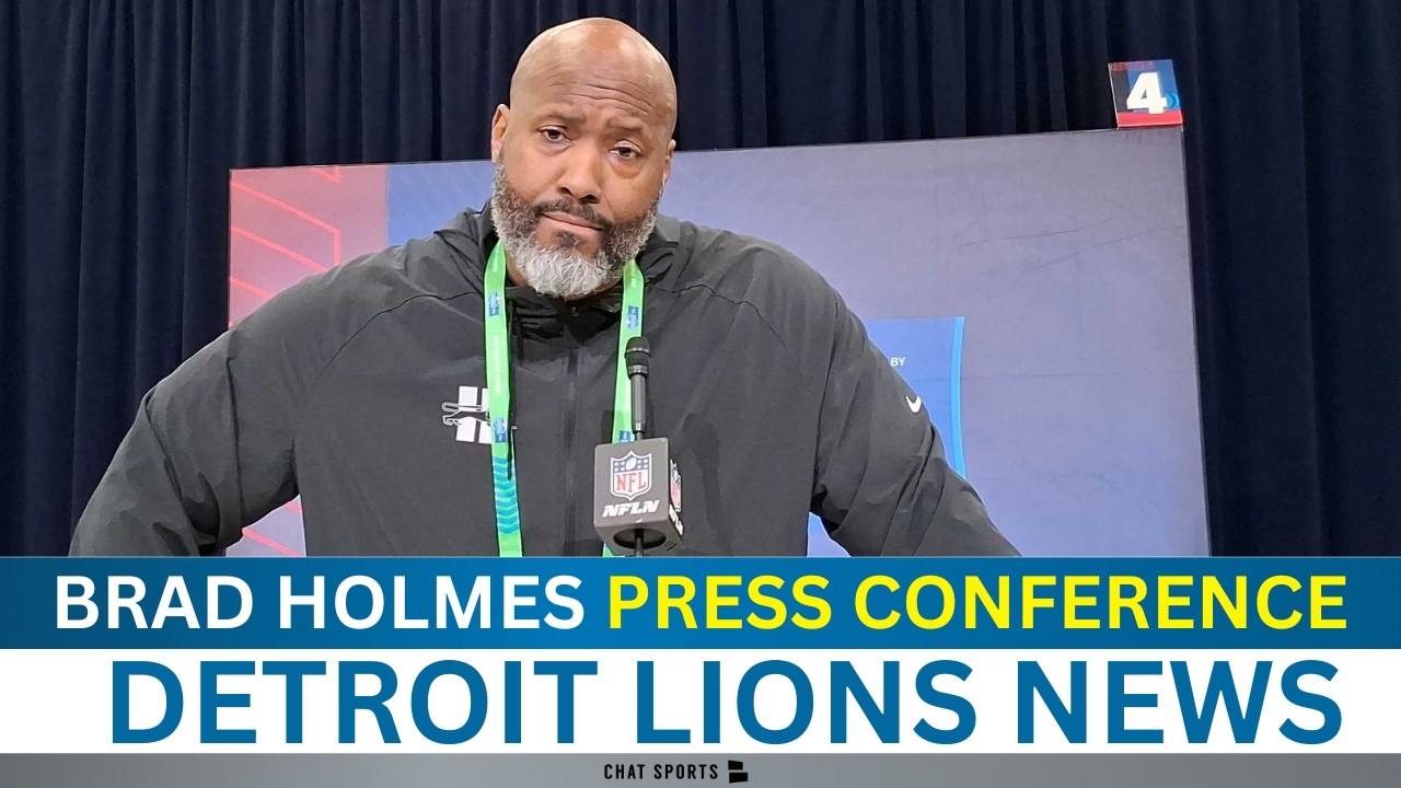 EXCLUSIVE Brad Holmes 2026 NFL Combine Press Conference | Latest Lions News & Rumors