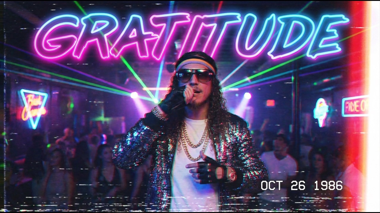 Gratitude - Brandon Lake (AI Cover) | 80s Synthwave Style | Retro Neon Vibes