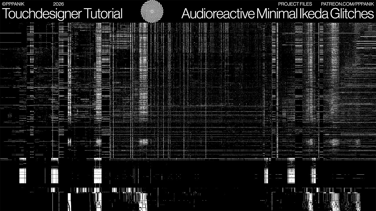 АУДИОРЕАКТИВНЫЕ МИНИМАЛИСТИЧНЫЕ ГЛИТЧИ В СТИЛЕ IKEDA &mdash; ТУТОРИАЛ ПО TOUCHDESIGNER
