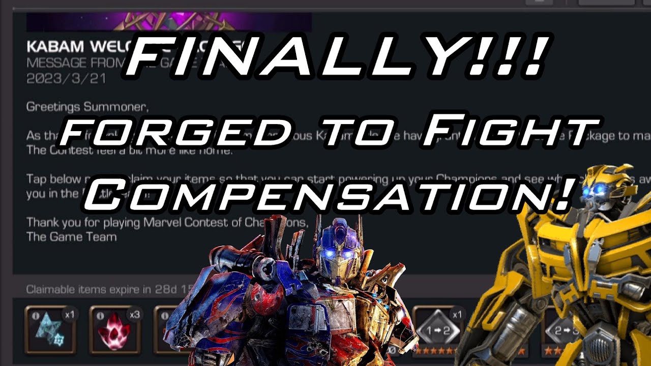Forged to Fight MCOC Compensation! | 6 Star Nexus Crystal Opening