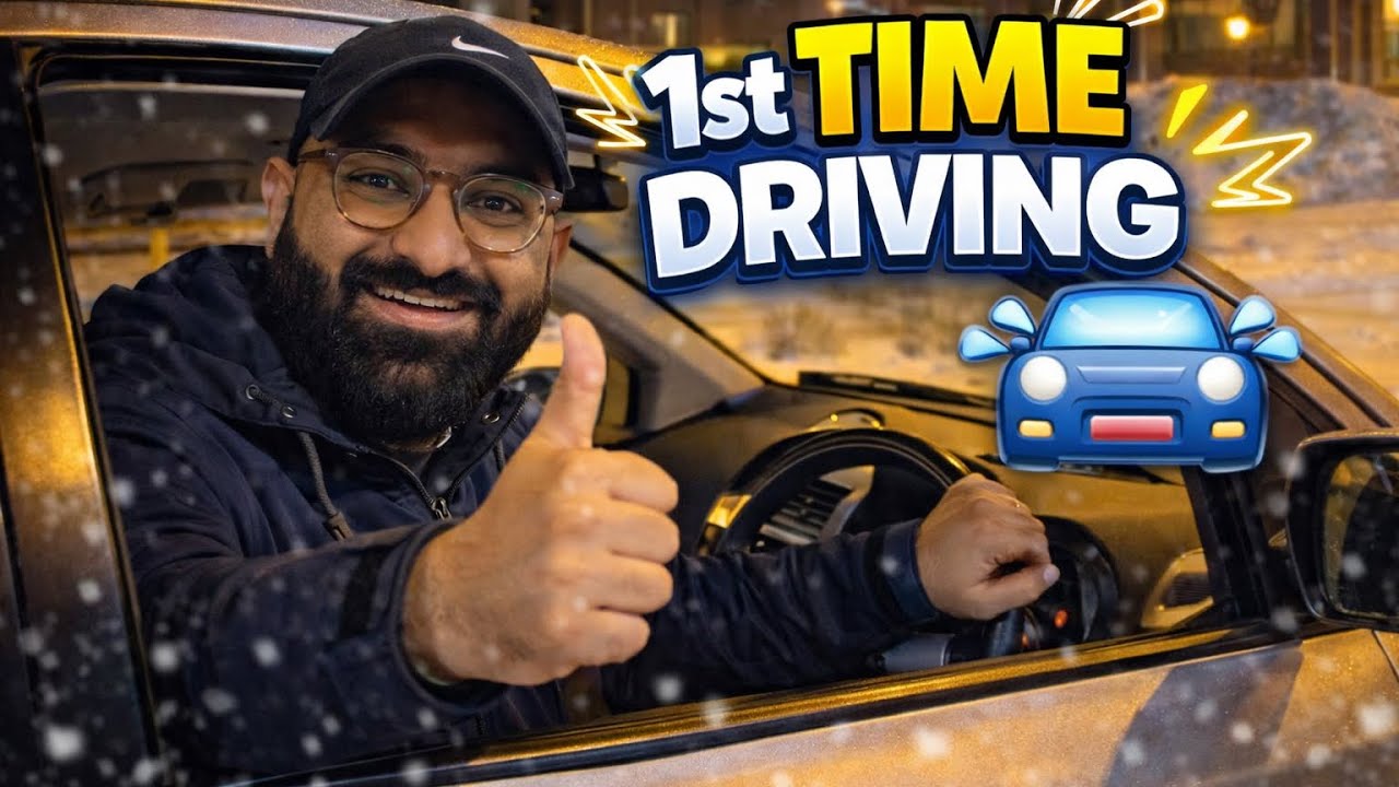 Aj Talha ny ki Finland mein pehli bar car drive 😱|