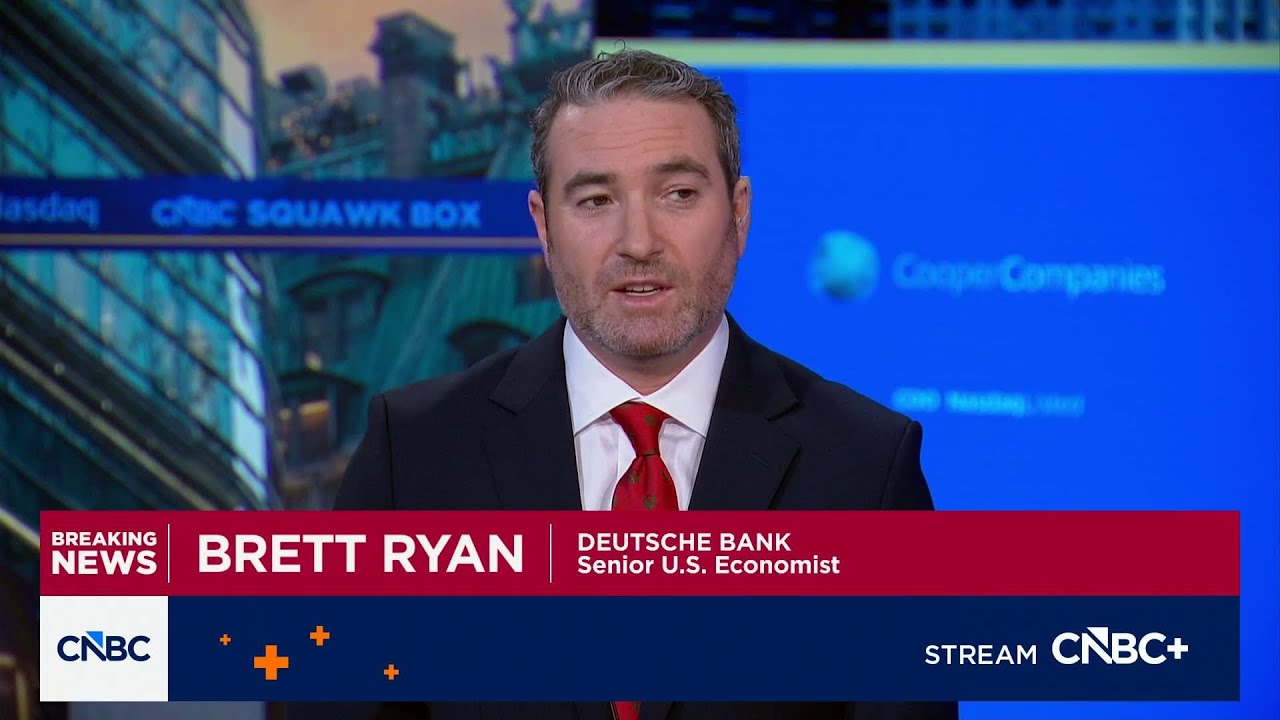Deutsche Bank&rsquo;s Brett Ryan on the disconnect between U.S. jobs data and GDP