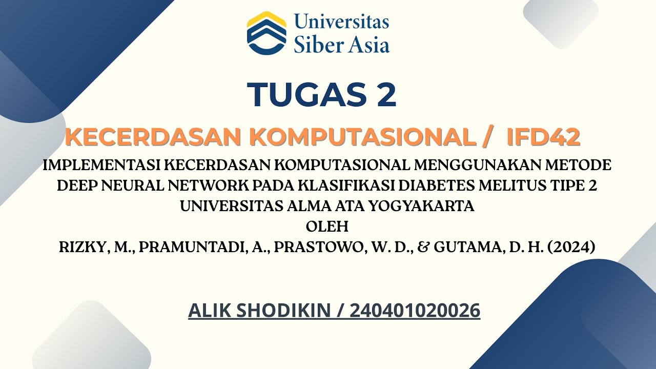TUGAS 2 Kecerdasan Komputasional IFD42 - Alik Shodikin / 40401020026