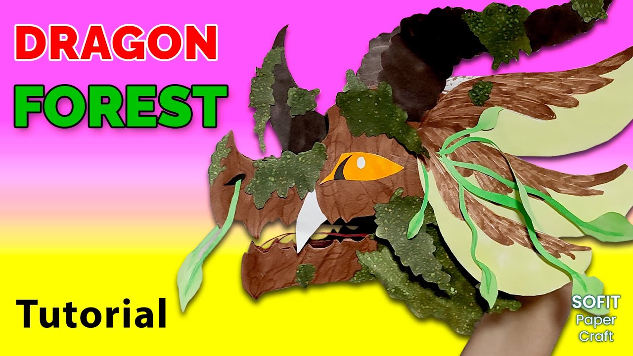 DIY / Forest Dragon made of paper on hand. How to make such a dragon? / Sofit PaperCraft